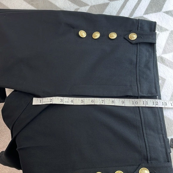 Derek Lam 10 Crosby Robertson‎ Crop Flare Pants Black size 16 - Picture 9 of 10